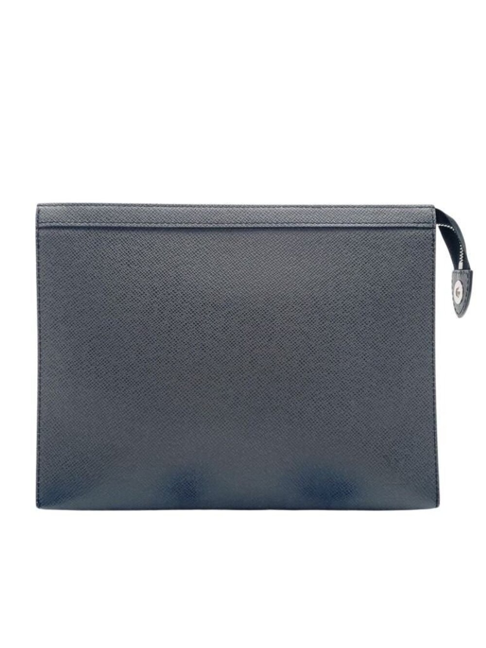 Louis Vuitton Clutch Pochette Voyage MM Ardoise Taiga Second Silver